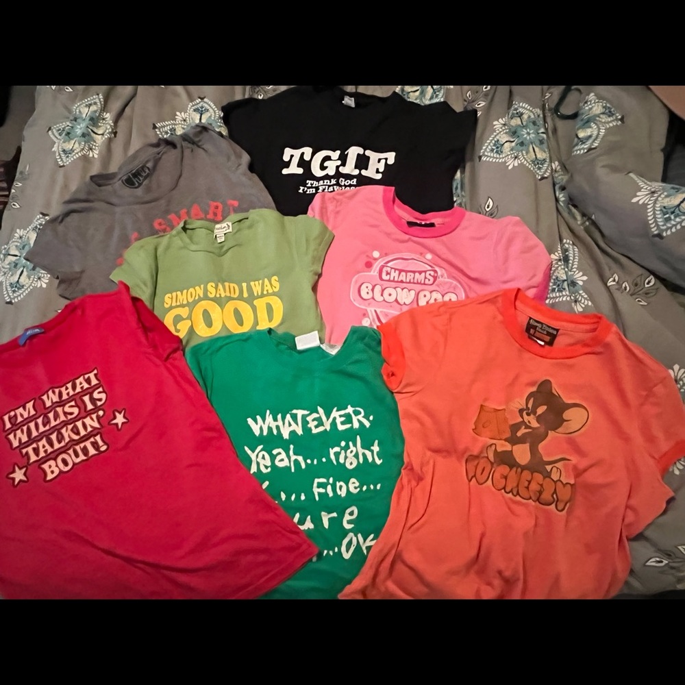 Seven vintage Tshirts